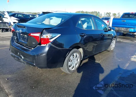 2014 Toyota Corolla Le из США, поврежденный, VIN 5YFBURHE5EP121508
